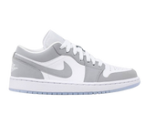 Women's Air Jordan 1 Low Shoes - White / Wolf Grey - Sneaker-bargains Nike