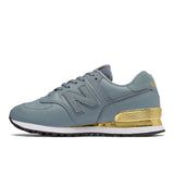 Women's 574 Gold Dip Shoes - Slate / Metallic Gold - Sneaker-bargains New Balance