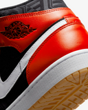 Men's Air Jordan 1 Mid SE Shoes - Black / White / Malachite / Fire Red - Sneaker-bargains Nike