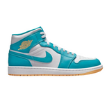 Men's Air Jordan 1 Mid Shoes - Aquatone / White / Celestial Gold