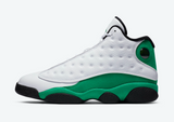 Men's Air Jordan 13 Retro Lucky Shoes - White / Lucky Green / Black - Sneaker-bargains Nike