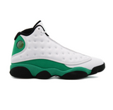 Men's Air Jordan 13 Retro Lucky Shoes - White / Lucky Green / Black