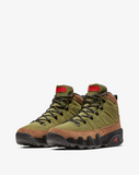 Men's Air Jordan Retro 9 NRG Boot Shoes - Military Brown / Legion Green - Sneaker-bargains Nike