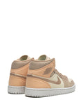 Women's Air Jordan 1 Mid SE Shoes - Brown / Sail / Desert - Sneaker-bargains Nike