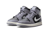 Women's Jordan 1 Mid Shoes - Cement Grey / Sail - Sneaker-bargains Nike