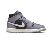 Women's Jordan 1 Mid Shoes - Cement Grey / Sail - Sneaker-bargains Nike