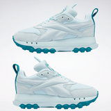 Women's Cardi B Classic Leather V2 Women's Shoes - Whisper Blue / Seaport Teal - Sneaker-bargains Reebok