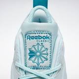 Women's Cardi B Classic Leather V2 Women's Shoes - Whisper Blue / Seaport Teal - Sneaker-bargains Reebok