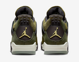 Men's Jordan 4 Retro SE Shoes - Medium Olive / Pale Vanilla / Khaki / Black / Sail - Sneaker-bargains Nike