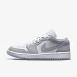 Women's Air Jordan 1 Low Shoes - White / Wolf Grey - Sneaker-bargains Nike