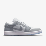 Women's Air Jordan 1 Low Shoes - White / Wolf Grey - Sneaker-bargains Nike