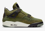 Men's Jordan 4 Retro SE Shoes - Medium Olive / Pale Vanilla / Khaki / Black / Sail - Sneaker-bargains Nike