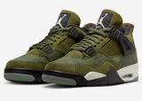 Men's Jordan 4 Retro SE Shoes - Medium Olive / Pale Vanilla / Khaki / Black / Sail - Sneaker-bargains Nike