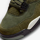 Men's Jordan 4 Retro SE Shoes - Medium Olive / Pale Vanilla / Khaki / Black / Sail - Sneaker-bargains Nike